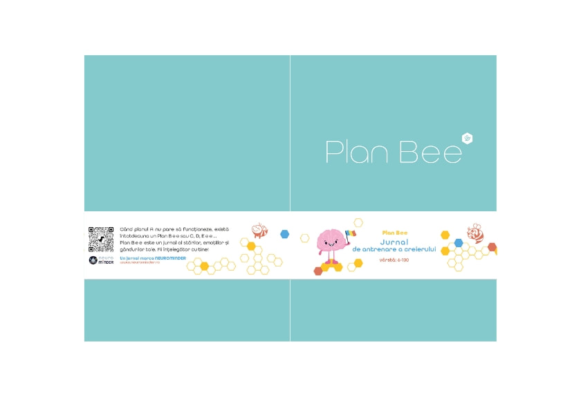 coperta Jurnal Plan Bee de la Neurominder realizata de Emilia Furduiu si Emilitopia Design