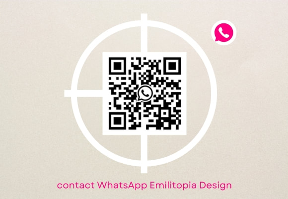 QR code contact WhatsApp Emilitopia Design